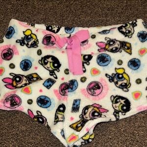 Women's Cartoon Print Fleece Pajama Shorts